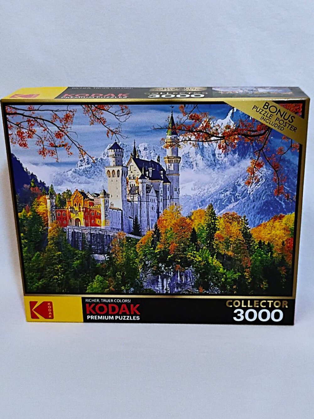Kodak Premium 3000 Piece Puzzle Neuschwanstein Castle Bavaria #8150 NEW/Sealed